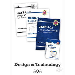 现货 英国CGP原版 GCSE Catch-Up Essentials:AQA Design & Technology 赶超要领资源包:AQA考试设计与技术 14-15岁 初中 KS4