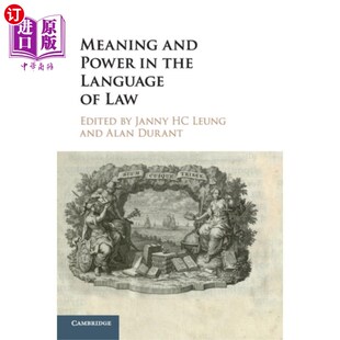 海外直订Meaning and Power in the Language of Law 法律语言中的意义与权力