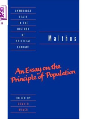 海外直订Malthus: 'an Essay on the Principle of Population' 马尔萨斯：《人口原理论》