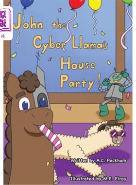 海外直订John the Cyber-Llama's House Party 约翰羊驼的房子派对