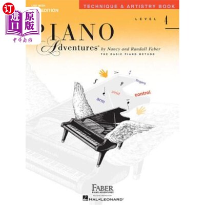 海外直订Piano Adventures, Level 4: Technique & Artistry Book 钢琴冒险，4级：技巧与艺术书