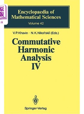 海外直订Commutative Harmonic Analysis IV: Harmonic Analysis in Irn 交换谐分析IV: Irn中的谐分析