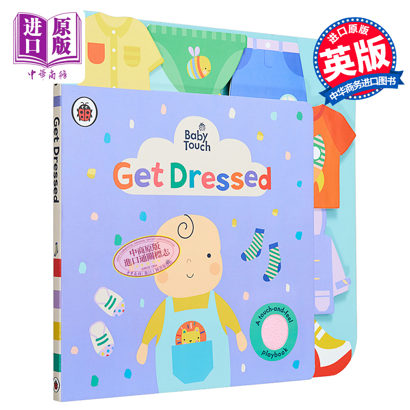 现货 Baby Touch: Get Dressed 瓢虫错层书：穿衣 英文原版 进口图书 亲子启蒙低幼绘本 儿童读物 纸板书 0-3岁【中商原版】 书籍/杂志/报纸 儿童读物原版书 原图主图