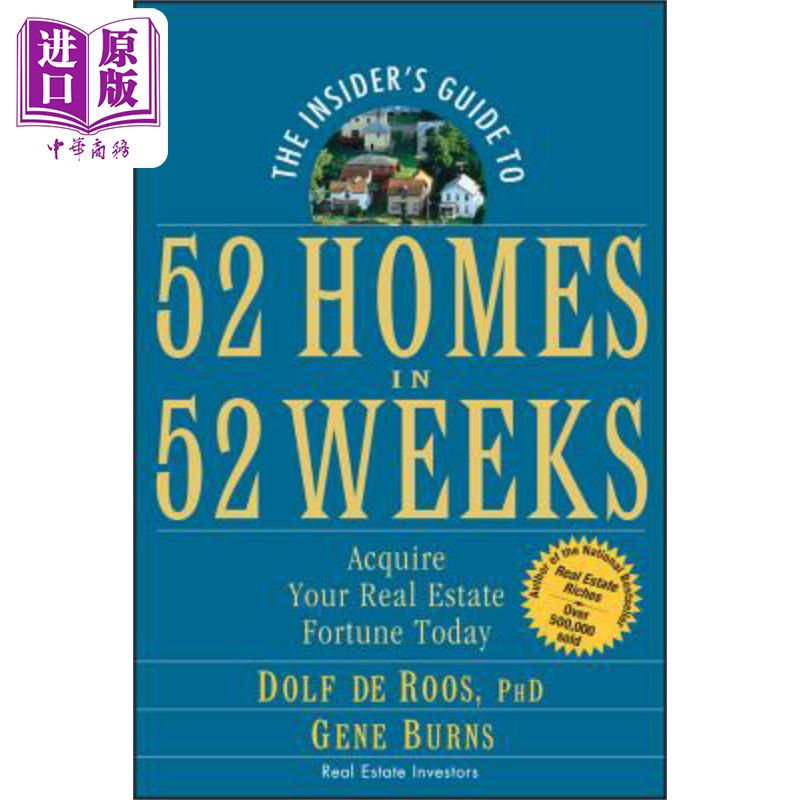 现货 52周购买52套房的内部指南 The Insider S Guide To 52 Homes In 52 Weeks 英文原版Dolf de Roos 中商原版
