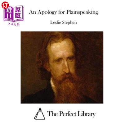 海外直订An Apology for Plainspeaking 坦率的道歉