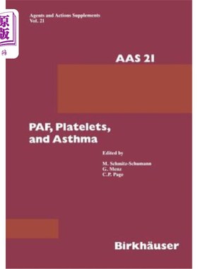 海外直订医药图书Paf, Platelets, and Asthma Paf、血小板和哮喘
