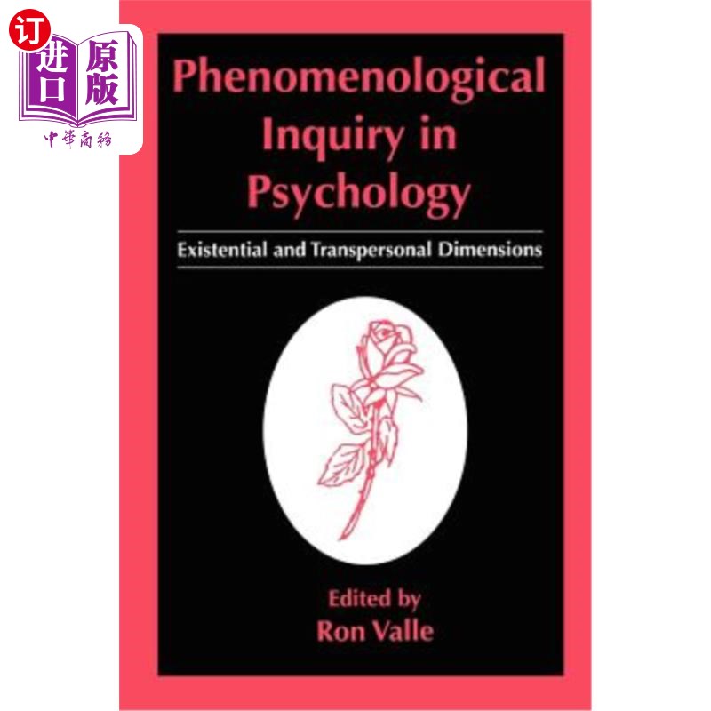 海外直订医药图书Phenomenological Inquiry in Psychology: Existential and Transpersonal Dimensions 心理学中的现象学探