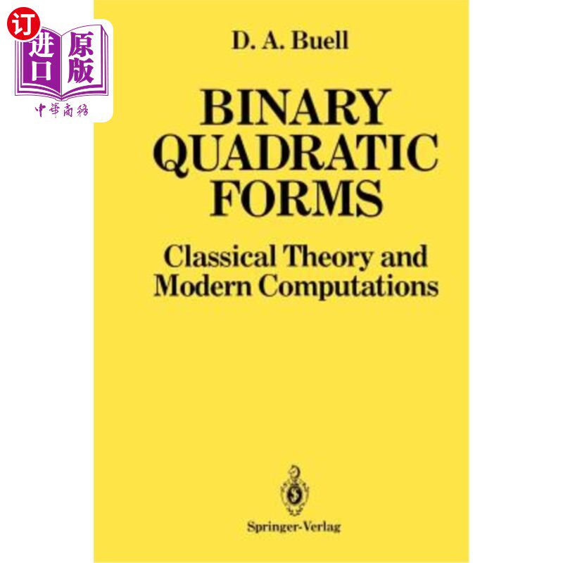 海外直订Binary Quadratic Forms: Classical Theory and Modern Computations 二元 ...