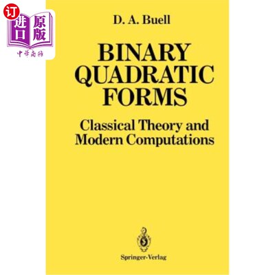 海外直订Binary Quadratic Forms: Classical Theory and Modern Computations 二元二次型：经典理论与现代计算