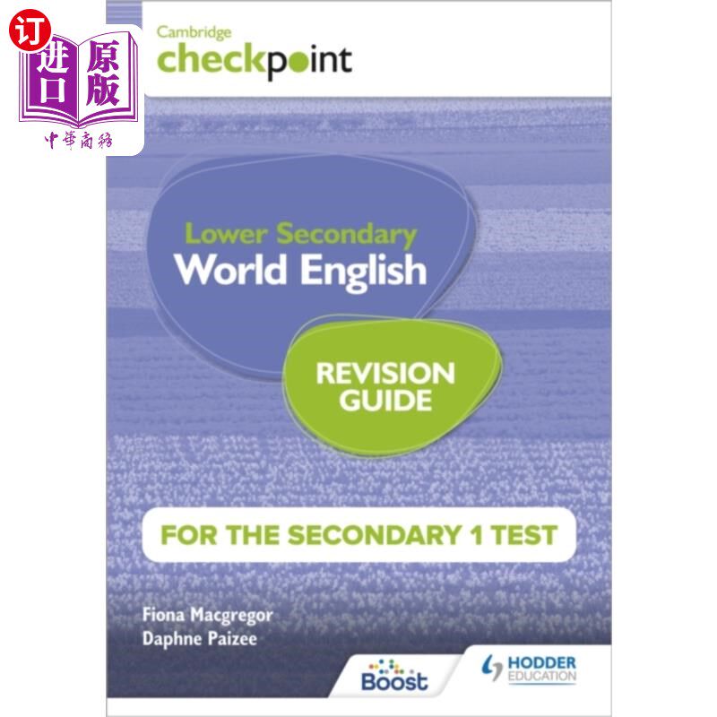 海外直订Cambridge Checkpoint Lower Secondary World Engli... 剑桥检查点初中世界英语中一考试修订指南