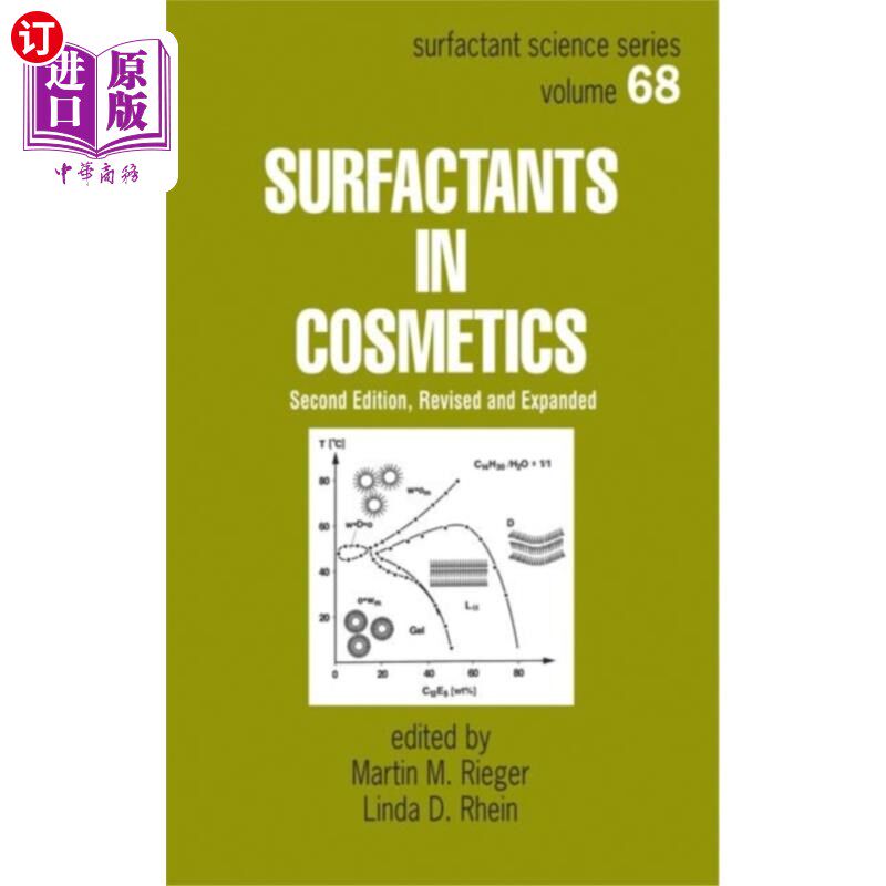 海外直订Surfactants in Cosmetics 化妆品中的表面活性剂