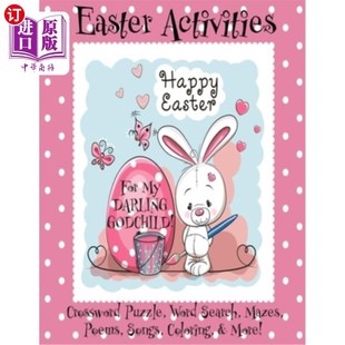 海外直订Easter Activities For My Darling Godchild!: (Personalized Book) Crossword Puzzle 为我亲爱的教子举办复活节活