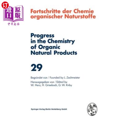 海外直订Fortschritte Der Chemie Organischer Naturstoffe / Progress in the Chemistry of O Fortschrit