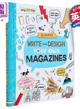 WRITE AND DESIGN YOUR OWN MAGAZINES 自己写:杂志创作 英文原版 进口童书 儿童工具书 写作参考书 精品儿童读物【中商原版?