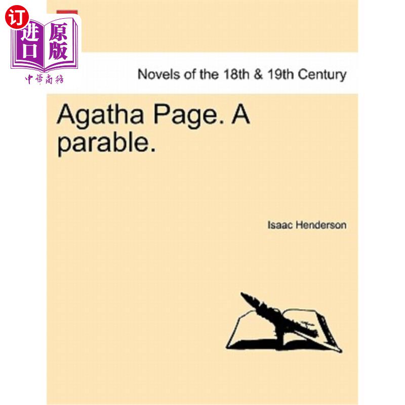 海外直订Agatha Page. a Parable. 阿加莎页面。一个寓言。