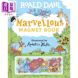 Roald 罗尔德达尔 中商原版 精装 Marvellous 奇妙 儿童互动绘本故事书 Book Dahl Magnet 英文原版 进口童书 磁铁书