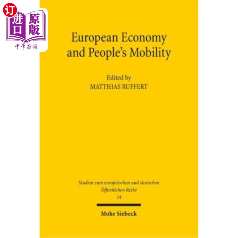 海外直订European Economy and People's Mobility: Project Conference of the Jean Monnet Ce 欧洲经济和人口流动:耶拿让·