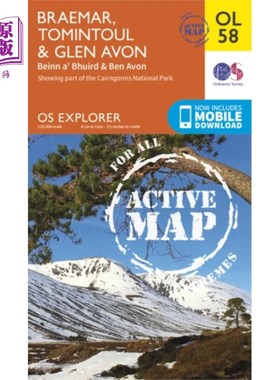 海外直订Braemar, Tomintoul & Glen Avon, Beinn a' Bhuird ... Braemar, Tomintoul & Glen Avon, Beinn &