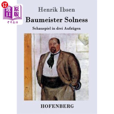 海外直订德语 Baumeister Solness: Schauspiel in drei Aufzügen 建设者索力斯