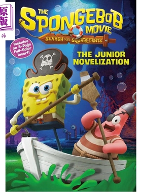 预售 海绵宝宝大电影 深海大冒险 海绵宝宝小说青少年版 英文原版 海绵宝宝周边 SpongeBob Movie Search for SquarePants Noveliz