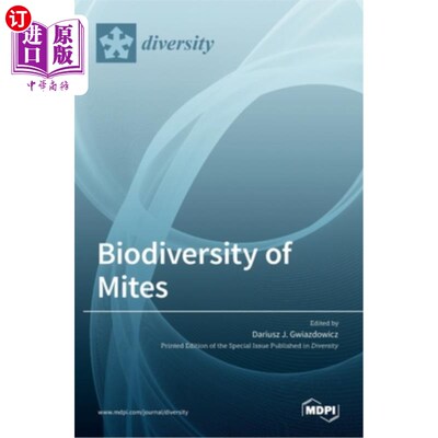 海外直订Biodiversity of Mites 生物多样性的螨
