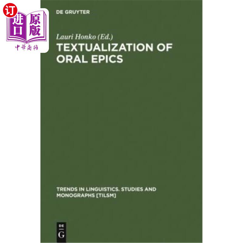 海外直订Textualization of Oral Epics 口述史诗的文本化