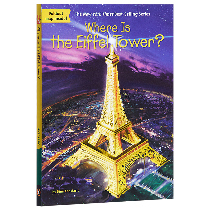 现货 【中商原版】埃菲尔铁塔在哪里？ 英文原版 Where Is the Eiffel Tower? 美国国家地理科普 风景名胜 8-12岁