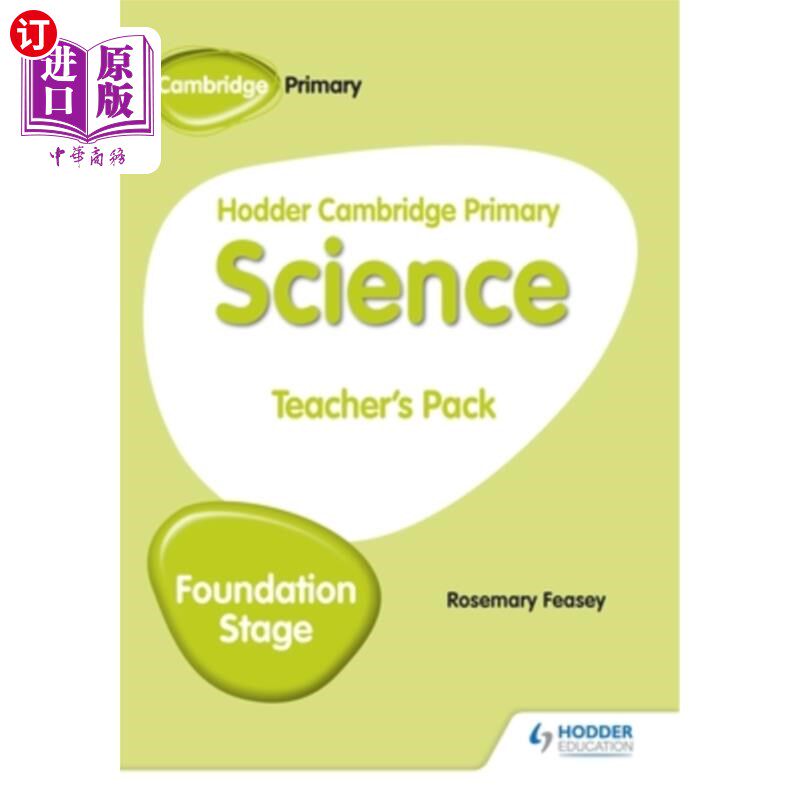 海外直订Hodder Cambridge Primary Science Teacher's Pack Foundation Stage 霍德剑桥小学科学教师包基础阶段