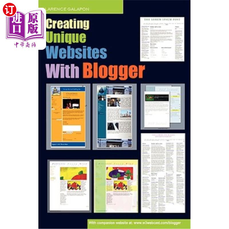 海外直订Creating Unique Websites With Blogger 与Blogger一起创建独特的网站