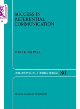 海外直订Success in Referential Communication 成功的参照沟通