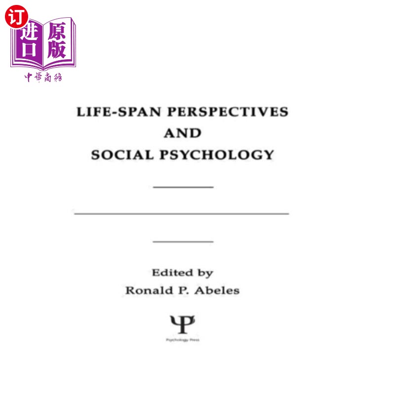 海外直订Life-span Perspectives and Social Psychology 寿命视角与社会心理学