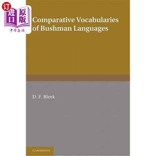 布什曼语 海外直订Comparative 比较词汇 Languages Bushman Vocabularies
