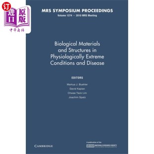 海外直订Biological Materials and Structures in Physiolog... 生理极端条件和疾病中的生物材料和结构：第1274卷