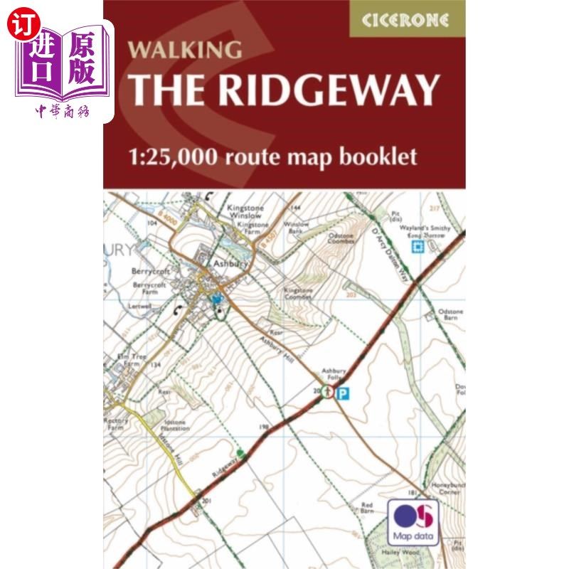 海外直订Ridgeway Map Booklet 里奇韦地图小册子