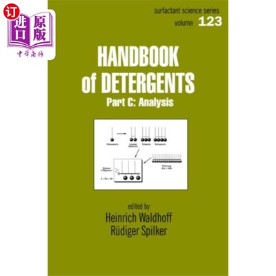 海外直订Handbook Of Detergents, Part C 洗涤剂手册，C部分