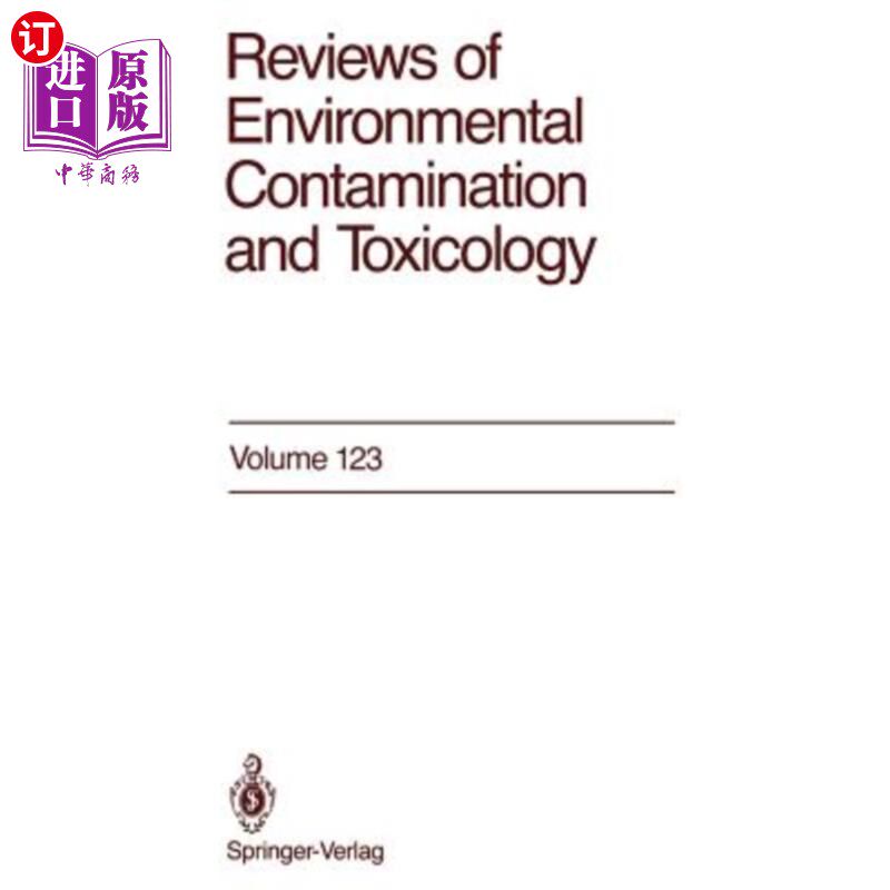 海外直订Reviews of Environmental Contamination and Toxicology: Continuation of Residue R 环境污染和毒理学评论:残留
