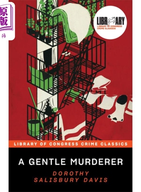 温柔的犯罪者 美国国会图书馆经典犯罪推理系列 英文原版 A Gentle Murderer Dorothy Salisbury Davis【中商原版】