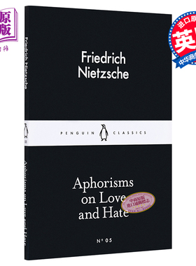 预售 LBS 05 Aphorisms on Love and Hate英文原版 小黑书 05 尼采 爱恨格言 Friedrich Nietzsche【中商原版】