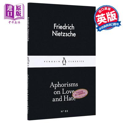 现货 LBS 05 Aphorisms on Love and Hate英文原版 小黑书 05 尼采 爱恨格言 Friedrich Nietzsche【中商原版】