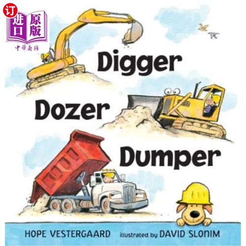 海外直订Digger, Dozer, Dumper 挖掘机、推土机、自卸车