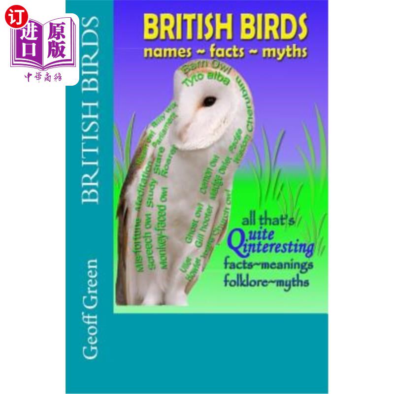 海外直订British Birds - Names Facts Myths 英国鸟类名称事实神话