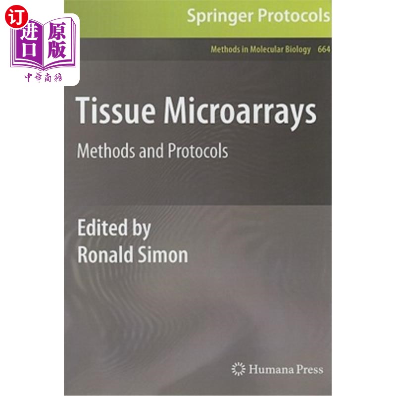 海外直订医药图书Tissue Microarrays: Methods and Protocols 组织微阵列:方法和协议