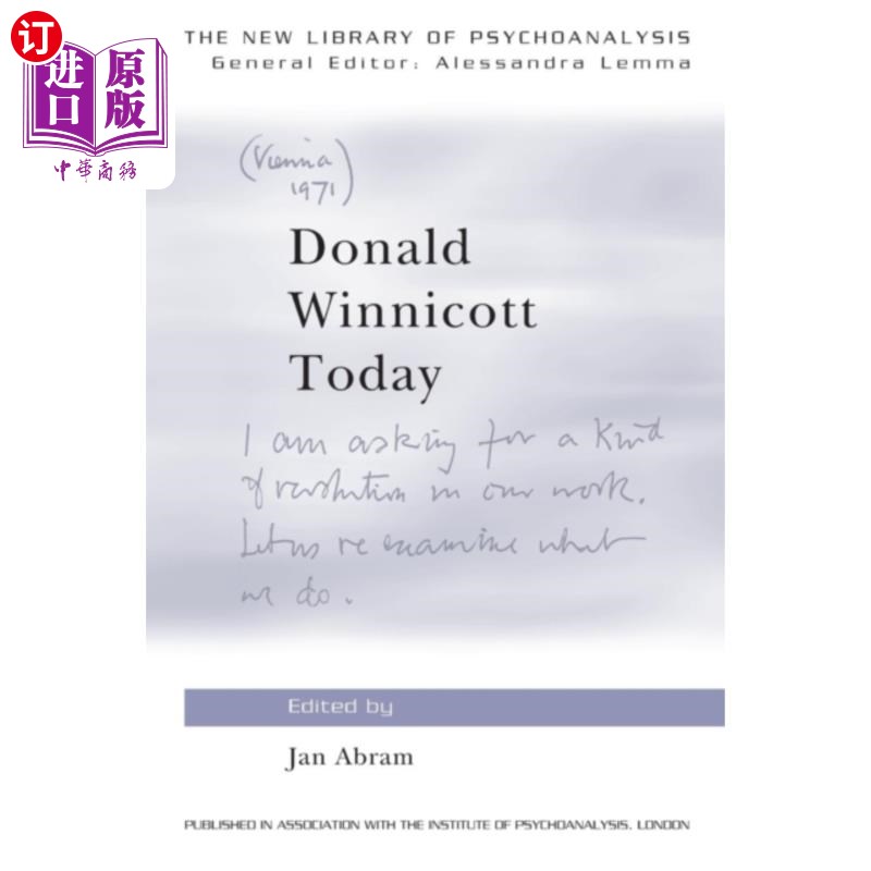 海外直订Donald Winnicott Today 今天是唐纳德·温尼科特