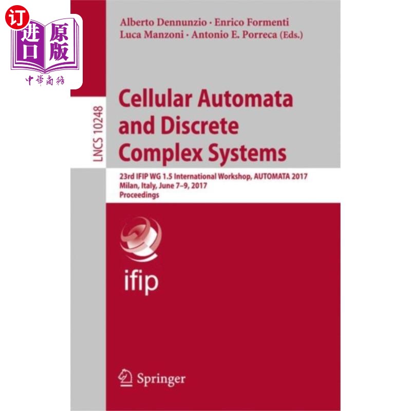 海外直订Cellular Automata and Discrete Complex Systems 元胞自动机与离散复杂系统