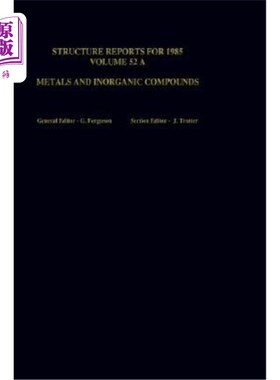 海外直订Structure Reports for 1984, Volume 51b: Organic Compounds