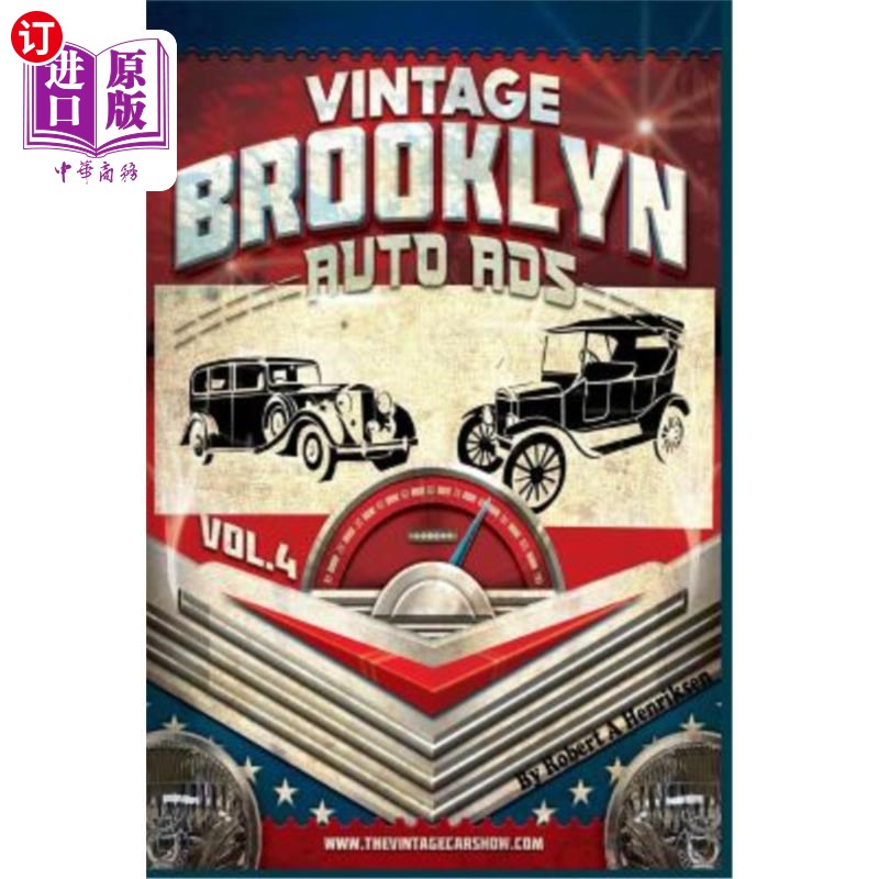 海外直订Vintage Brooklyn Auto Ads Vol 4 复古布鲁克林汽车广告4卷