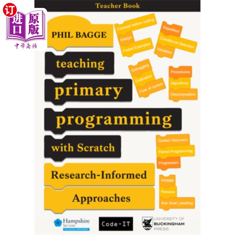 海外直订Teaching Primary Programming With Scratch - Teacher Book - Research-Informed App 初级程序设计教学的草稿-教
