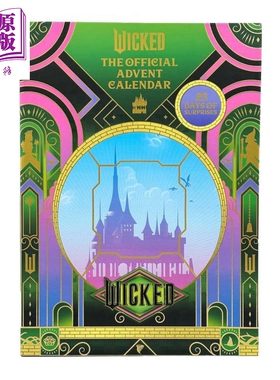 预售 魔法坏女巫圣诞倒数日历 25天惊喜 英文原版 Wicked The Official Advent Calendar 魔法坏女巫周边 圣诞礼物