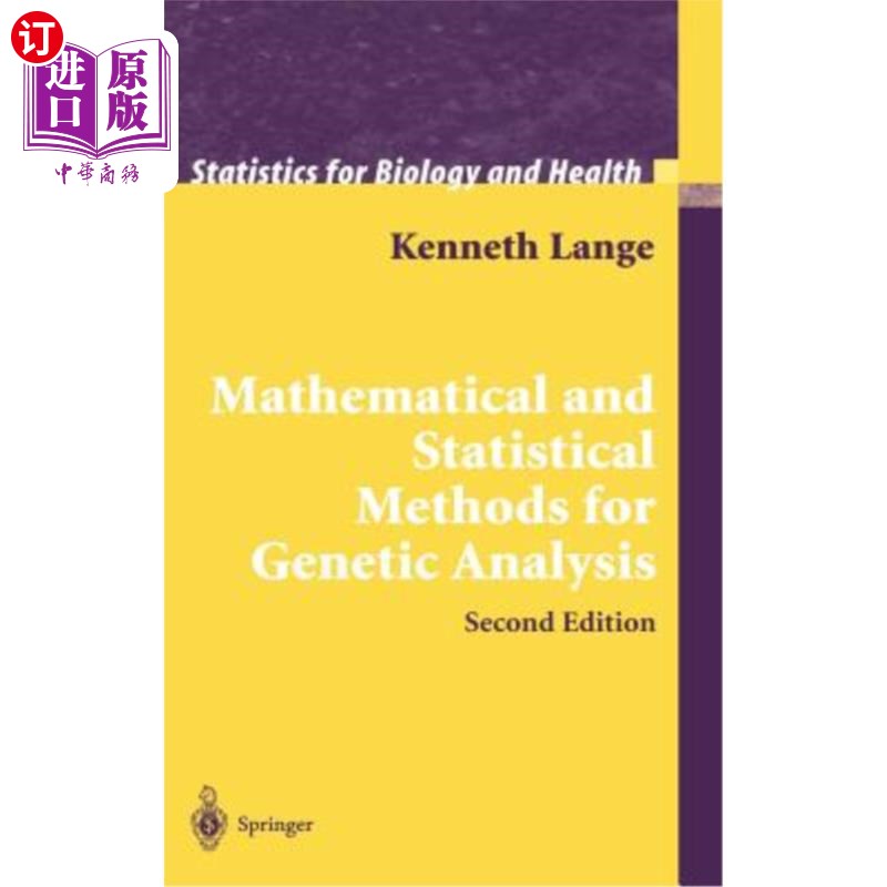 海外直订Mathematical and Statistical Methods for Genetic Analysis 遗传分析的数学和统计方法