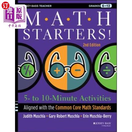 海外直订Math Starters: 5- to 10-Minute Activities Aligned with the Common Core Math Stan 数学初学者:5- 1